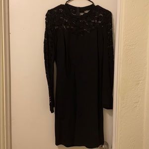 New- Black, long sleeve, lace dress